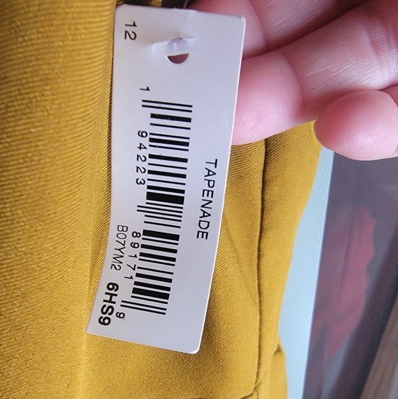 Lark & Ro size 12 Mustard Color Dress B23 - Picture 6 of 10